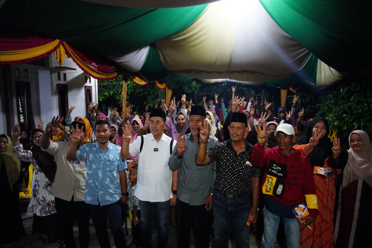 Kampanye di Bengkalis, Cagubri Syamsuar Nomor Urut 3 Komitmen Peduli Nasib Nelayan